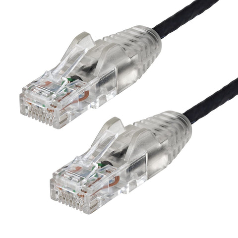 0.5m StarTech Slim CAT6 Snagless Patch Cable Black