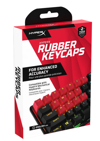 HyperX Rubber Keycaps (Red)