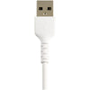 15cm StarTech Heavy Duty Certified USB-A to Lightning Cable White