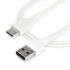 2m StarTech Heavy Duty USB A to USB C 2.0 Cable White