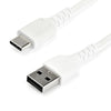 2m StarTech Heavy Duty USB A to USB C 2.0 Cable White