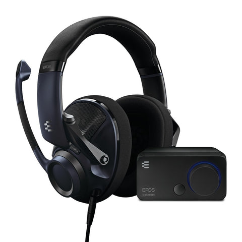 EPOS H6PRO Open Acoustic Gaming Headset & GSX 300 Audio Bundle (Switch, PC, PS5, PS4, Xbox Series X, Xbox One)