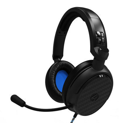 4Gamers C6-100 Wired Gaming Headset (Black & Blue) (Switch, PC, PS5, PS4, Xbox Series X, Xbox One)