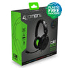 4Gamers C6-100 Wired Gaming Headset (Black & Green) (Switch, PC, PS5, PS4, Xbox Series X, Xbox One)