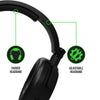 4Gamers C6-100 Wired Gaming Headset (Black & Green) (Switch, PC, PS5, PS4, Xbox Series X, Xbox One)