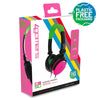 4Gamers C6-50 Wired Gaming Headset (Neon Green & Pink) (Switch, PC, PS5, PS4, Xbox Series X, Xbox One)