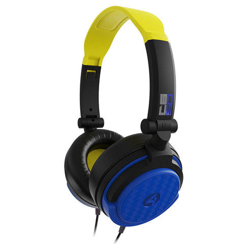 4Gamers C6-50 Wired Gaming Headset (Neon Yellow & Blue) (Switch, PC, PS5, PS4, Xbox Series X, Xbox One)