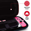 4Gamers Premium Travel Case for Nintendo Switch (Neon Red & Blue)