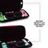 4Gamers Premium Travel Case for Nintendo Switch (Neon Red & Blue)