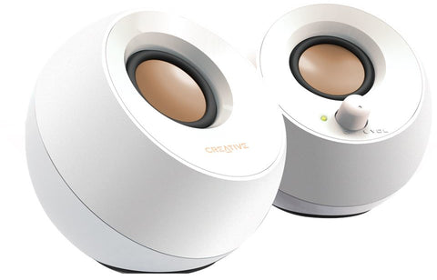 Creative Pebble V1 Modern 2.0 USB Desktop Speakers White