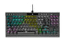 Corsair K70 TKL CS OPX Silver RGB Mechanical Gaming Keyboard - Black (PC)