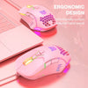 Onikuma CW902 Optical Gaming Mouse - Pink