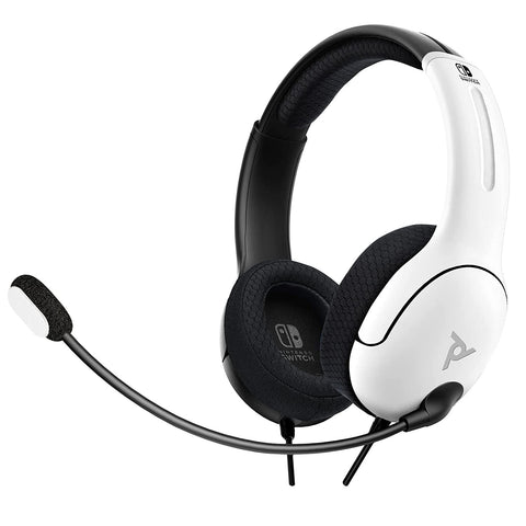 Nintendo Switch LVL40 Wired Stereo Gaming Headset (Back & White) - Nintendo Switch