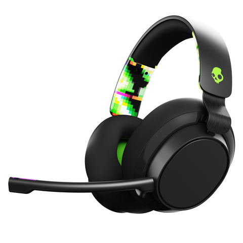 Skullcandy SLYR Wired Gaming Headset (Black & Green) (Switch, PC, PS5, PS4, Xbox Series X, Xbox One)