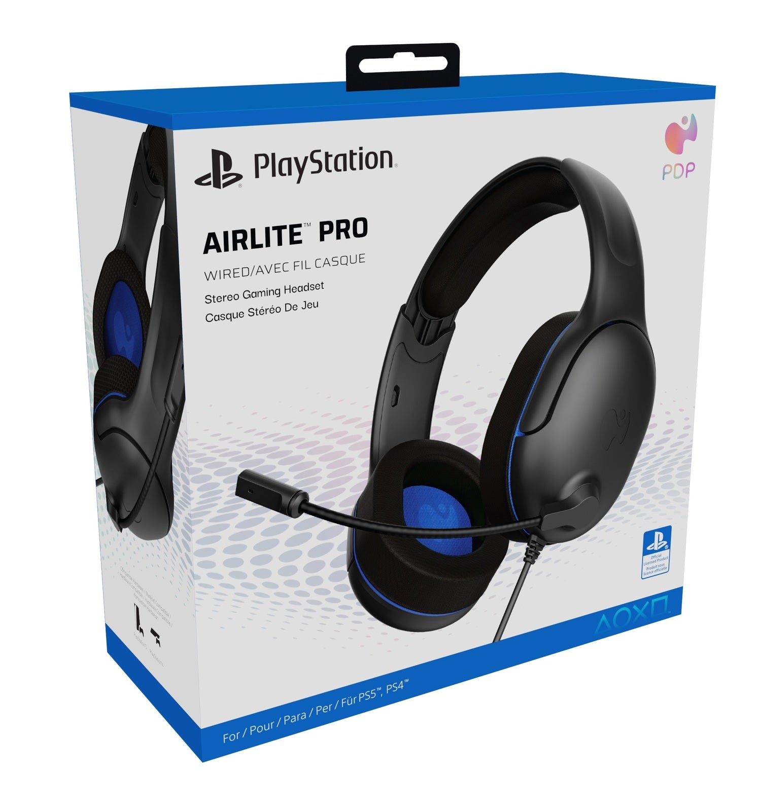 PDP Airlite Pro Wired Headset for PlayStation (Black) - PS5