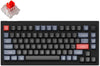 Keychron V1 75% RGB Keychron K Pro Red Fully Assembled w/ Knob Hot-Swappable QMK Custom Mechanical Keyboard Carbon Black