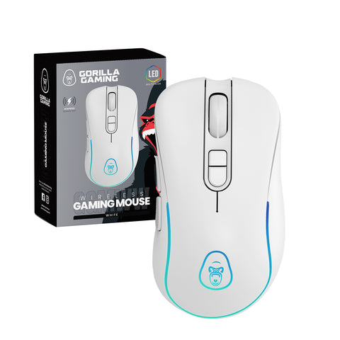 Gorilla Gaming Wireless Mouse - White (PC)