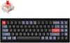 Keychron Q7 70% RGB Gateron G Pro Red Fully Assembled Hot-Swappable QMK Custom Mechanical Keyboard Carbon Black