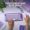 Logitech POP KEYS Wireless Mechanical Keyboard Lavender Cosmos