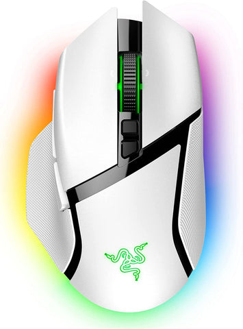 Razer Basilisk V3 Pro Ergonomic Wireless Gaming Mouse (White) - PC Games