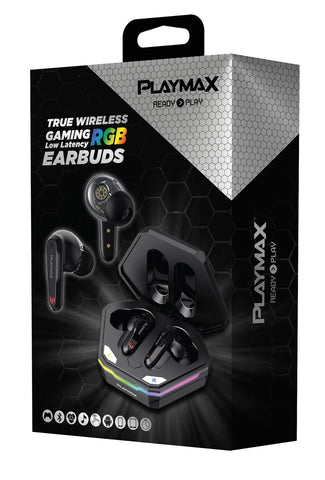 Playmax True Wireless Gaming Earbud - RGB Hex