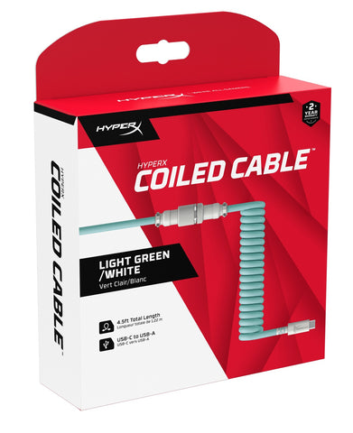 HyperX Coiled Cable (Light Green & White) (PC)