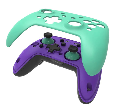 3rd Earth Wireless Controller for Switch (Purple and Teal) - PC Games