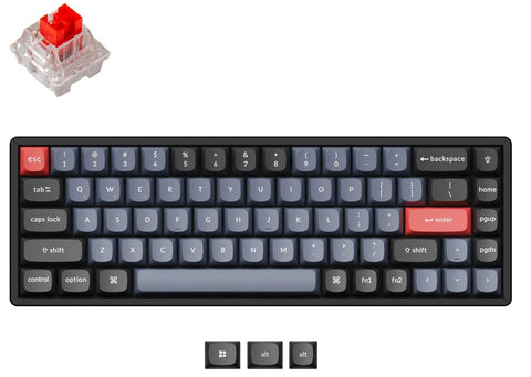 Keychron K6 Pro 80% RGB Keychron K Pro Red Fully Assembled Hot-Swappable QMK Custom Bluetooth Mechanical Keyboard