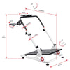 Gorilla Gaming Racing Simulator Wheel Stand - White/Black