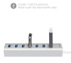 mbeat: 7-Port USB 3.0 Aluminium Slim Hub with Power for PC and MAC
