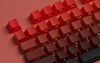 Akko x Veekos PBT Shine-Through Side-Printed Blaze Gradient Cherry Keycap Set (135-Key)