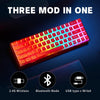 Hexgears Soda Orange 65% RGB Clicky Mechanical Wireless Gaming Keyboard - Orange