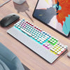 AULA Mechanical Gaming Keyboard with Rainbow Backlight - White