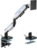 Gorilla Arms Heavy-Duty RGB Gaming Monitor Arm - Matte Black & Greyish White