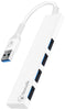Bonelk: Long-Life USB-A to 4 Port USB 3.0 Slim Hub - White