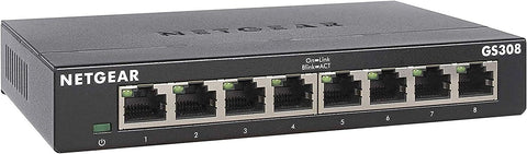 Netgear 300 Series GS308 8-Port Gigabit Ethernet SOHO Unmanaged Switch