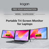 Kogan 13.3" Full HD Pro Dual Screen Tri-Fold Portable Monitor