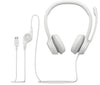 Logitech H390 USB Computer Headset Off-White