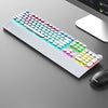 AULA Mechanical Gaming Keyboard with Rainbow Backlight - White