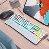 AULA Mechanical Gaming Keyboard with Rainbow Backlight - White