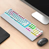 AULA Mechanical Gaming Keyboard with Rainbow Backlight - White