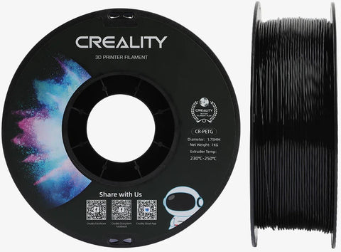 Creality CR PETG 1.75mm 3D Printing Filament 1kg - Black