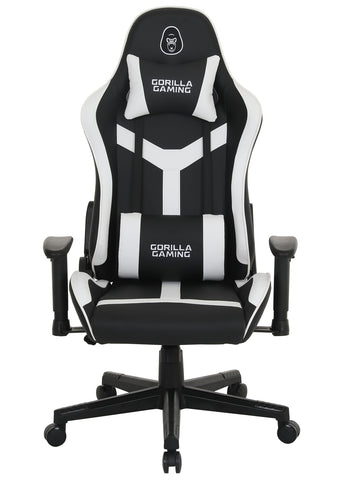 Gorilla Gaming Commander Elite Chair - Black/White