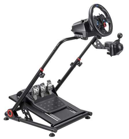 Gorilla Gaming Racing Simulator Wheel Stand - Black/Red (PC)