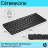 HP 350 Compact Multi-Device Bluetooth Keyboard Black