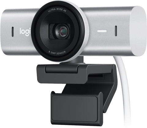 Logitech MX Brio 4K Ultra HD Collaboration and Streaming Webcam Pale Grey