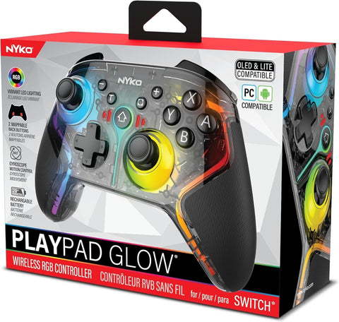 Nyko PlayPad Glow Wireless RGB Controller for Nintendo Switch (Switch, PC)