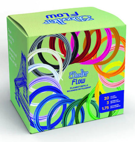 3Doodler FLOW 1.75mm Filament Refills (20 Colors)