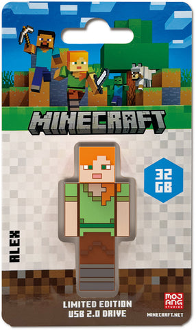 32GB Verbatim Minecraft USB 2.0 Flash Drive Alex