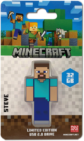 32GB Verbatim Minecraft USB 2.0 Flash Drive Steve